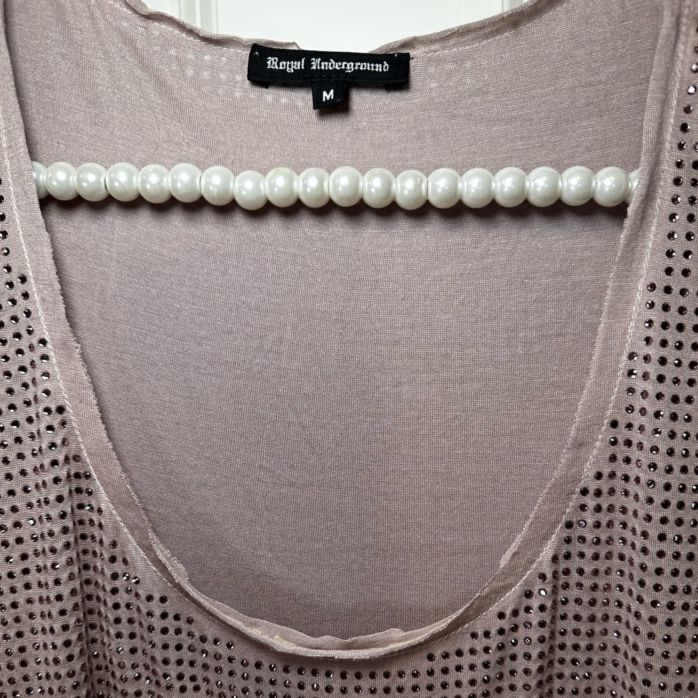 Royal Underground Sparkling Mauve Tank Top - Picture 3 of 6